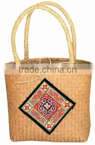 Eco Friendly Natural Seagrass Traw Handbag photo-3