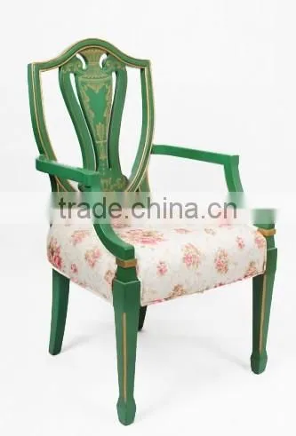 Exquisite Classic Italian Style Royal Blue Office Writing Desk With Golden Trim BF11-08303e photo-6