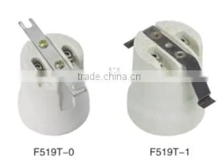 E27 Edison Screw Shell Ceramic Cap Lampholder Socket Lamp Holder With Bracket photo-4