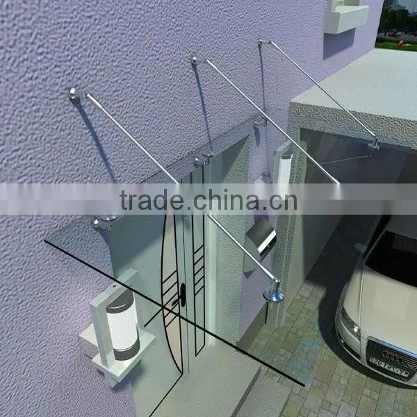 JINXIN Stainless Steel Glass Entrance Canopy Design photo-2