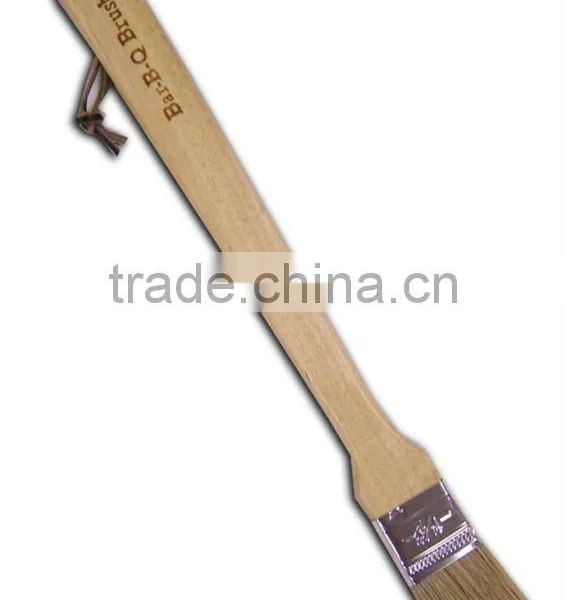wood handle BBQ grill brush