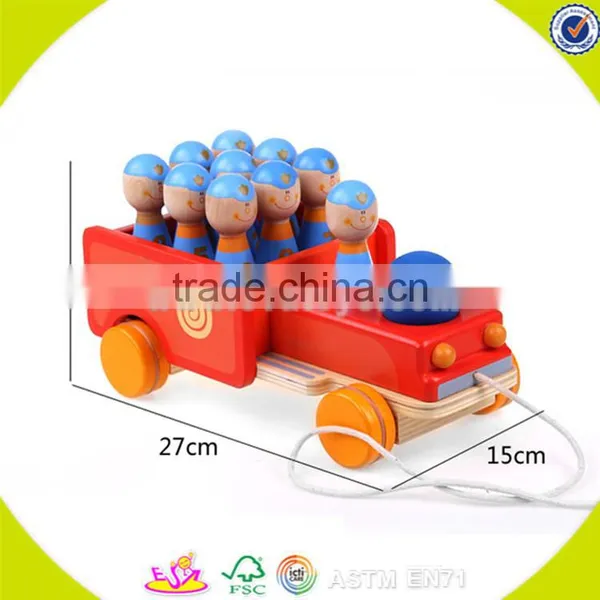 Wholesale Baby Wooden Carrier Truck Toy Lovely Kids Wooden Carrier Truck Toy Children Wooden Carrier Truck Toy W04A168 photo-4