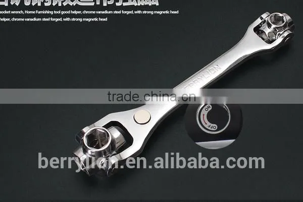 Berrylion Multipurpose Socket Wrench Mirror Finished 8 in 1 Socket Wrench photo-2