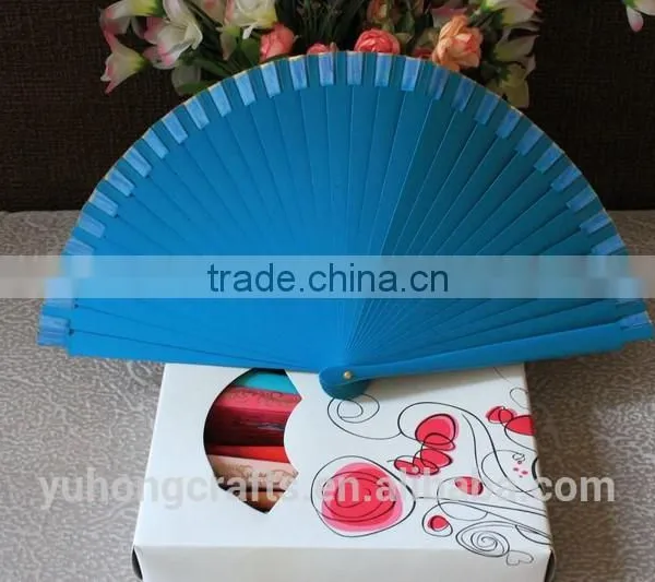 Advertising Wood Fabric Fan Wholesale photo-3