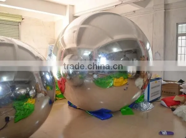 Inflatable Double Layer Inflatable Silver Mirror Ball/stage Display Decoration Ball for Sale photo-6