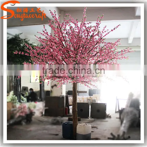 Hot Sale Artificial Cherry Tree Decoration Indoor Fake Tree Artificial Pink Cherry Treeerry Blossom Tree photo-3