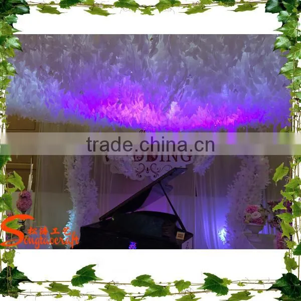 Songtao Design Various Artificial Distributor Flower Pink & Whiten Sakura Wedding Stage Decoration photo-2