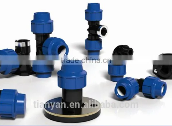 TY High Quality PP Compression Fittings MALE TEE Eco-friendly Cheap Price Full Size Factory Price List Discount photo-3