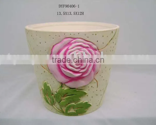 easter ceramic pot
