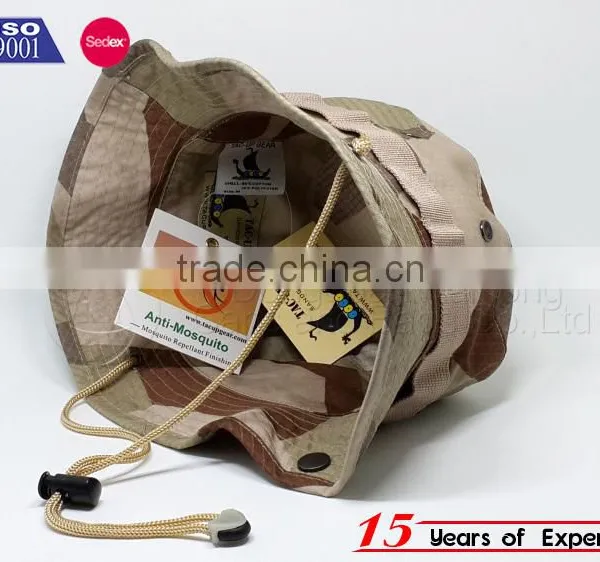 Camo Mens Bucket Hats With String photo-2