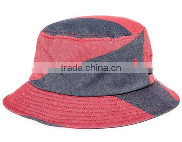Custom 2015 New Design Colorful Denim Bucket Hat photo-2