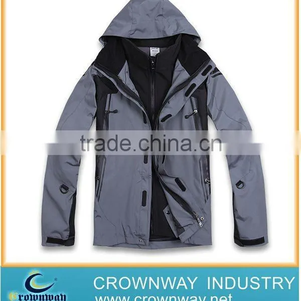 Mens Waterproof Jacket With Nylon Fabric for Winter Season Ski Wear photo-6