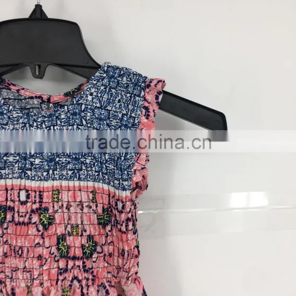 Girl Stock Floral Sleeveless Print Long Casual Dress photo-4