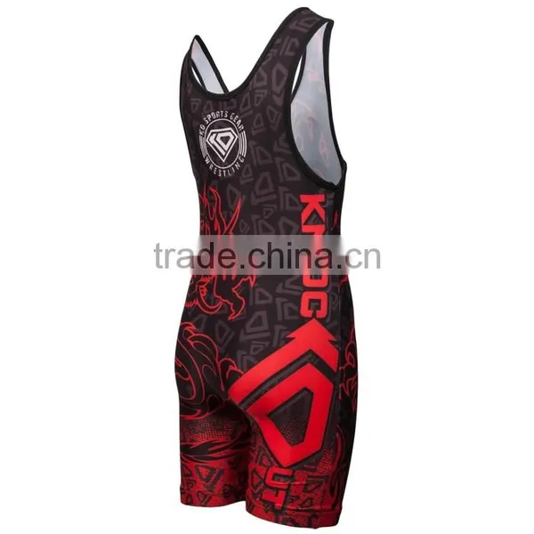 Adult and Children Professionale Sublimation Wrestling Singlets Plus Size photo-2