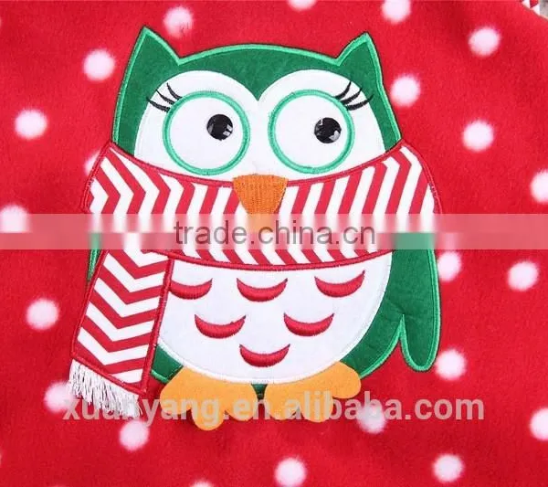 Christmas Boutique Hot Sale Penguin Applique Girl Gift Outfit photo-4