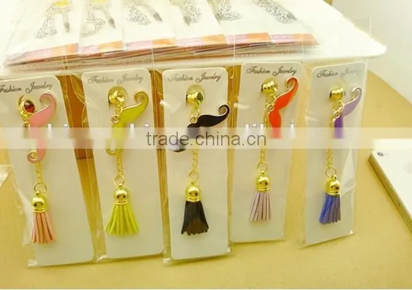 Sexy Mustache Phone Plugs Japan Popular Cellphone Dustplug Wholesale photo-5