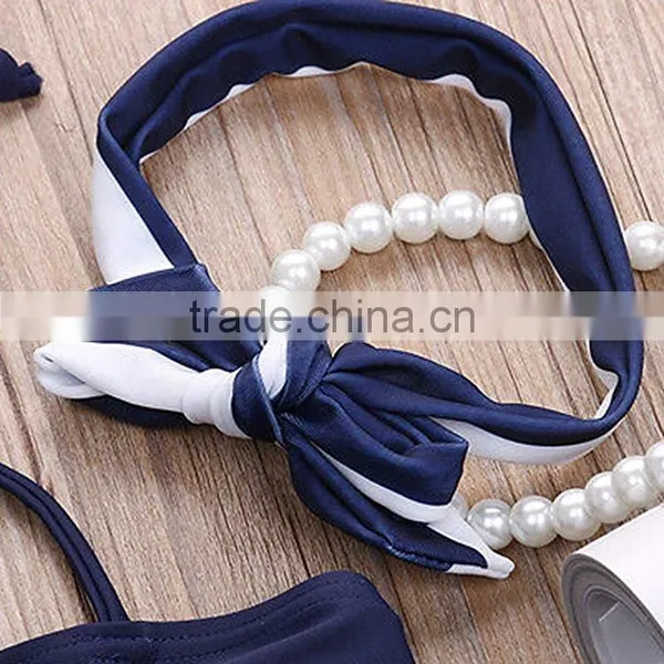 Vintage Black and White Stripe Baby Girl Swimsuit Bikini Bulk Buy From China photo-4
