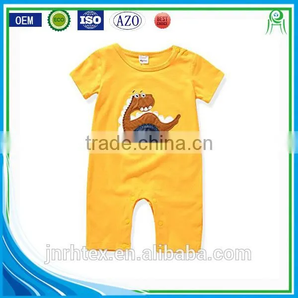 Healthy Soft 100% Cotton Patch Embroidered Baby Clothing Set photo-3