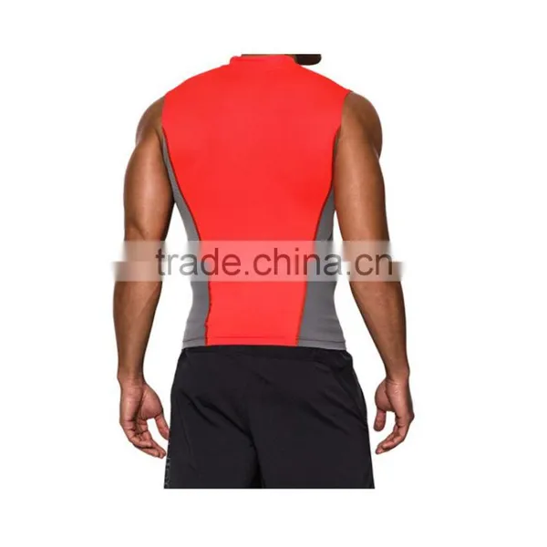 Mens Custom Breathable Dri-fit Polyester Fitness Gym Singlet photo-4