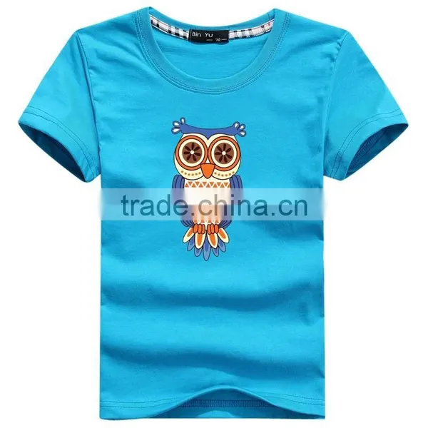 2015 High Qaulity Cute Owl Pattern Boys T-Shirt Wholesale photo-4