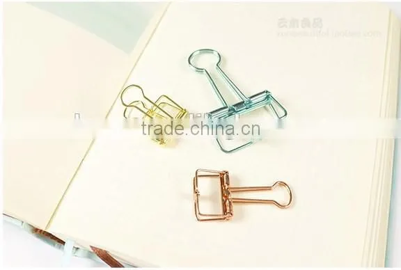 Gold /Rose Pink /Silver Wire BInder Clip photo-6