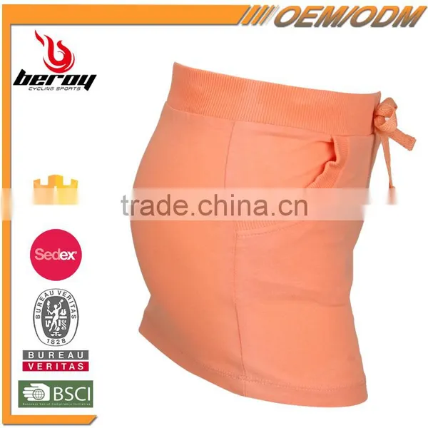 Comfort Cotton Elastic Young School Girl Short Mini Skirt With Pockets photo-2