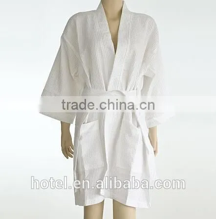 Warm Cotton Robe,custom Size Weave Waffle Robe photo-3