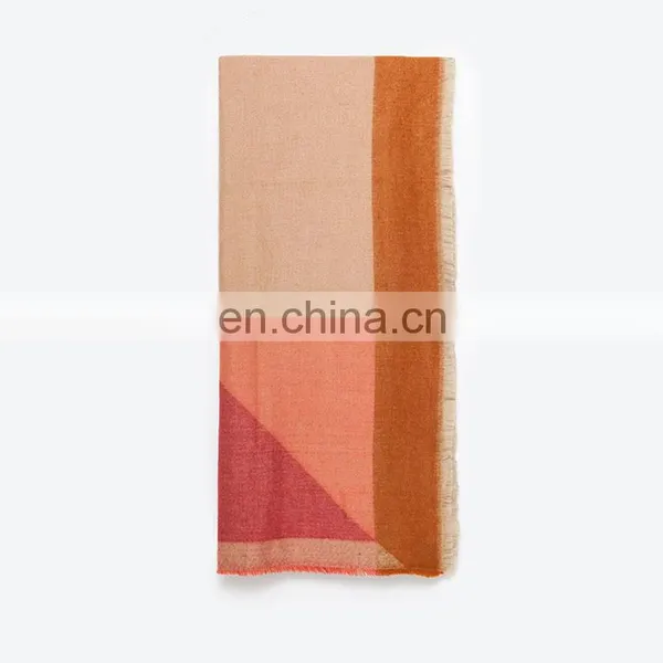 Autumn And Winter New Colorful Super Soft Thickening Warm Cashmere Scarf photo-2