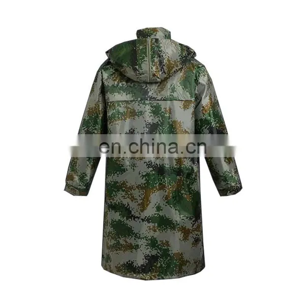 Wholesale Motorcycle Raincoat pe Pvc Waterproof Fabric Camouflage Rainsuit photo-2