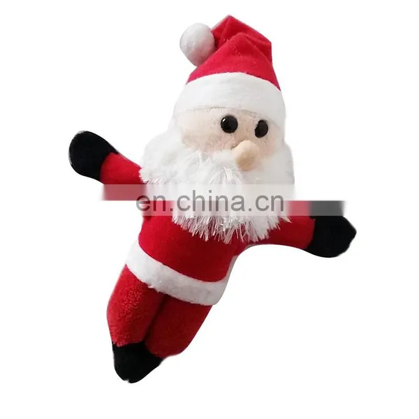Custom Creative Christmas Decoration Santa Claus Plush Toy Fridge Magnet photo-6