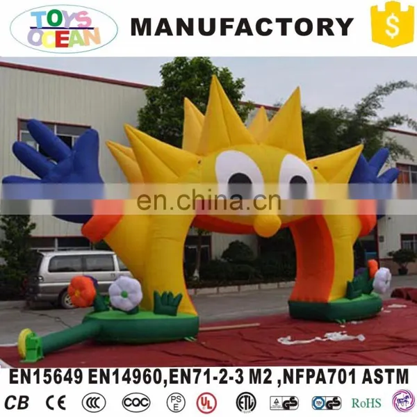 Hot Sale Yellow and Blue Inflatable Advertising Sun Model With EN14960 photo-3