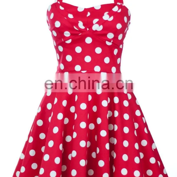 Summer Rockabilly Polka Dot Dress Pinup Polka Dot Wiggle Pencil Dress photo-2