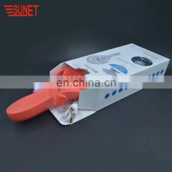 5V 18650 Battery Mini Rechargeable Fan With Light photo-5