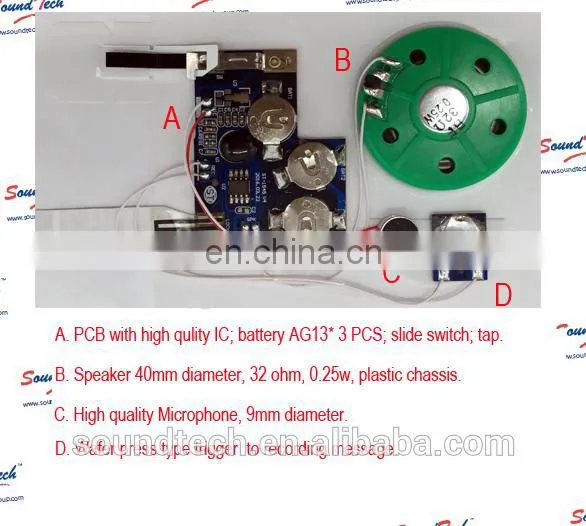 Wafer Press Trigger Sound Module for Greeting Card photo-6