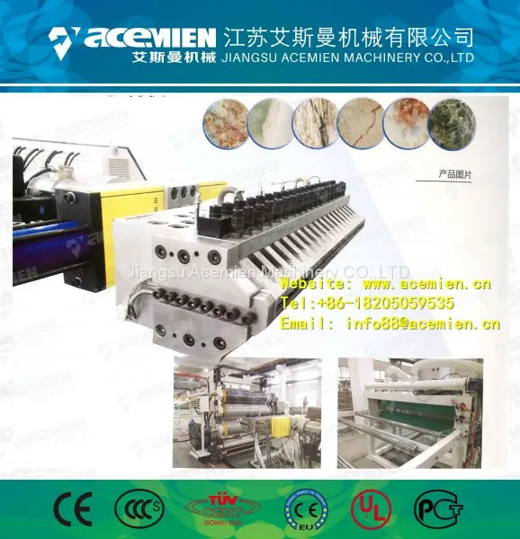 Siemens PLC Control 1220mm PVC Marble Board Machine Price