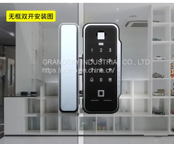 F5/F6-Fingerprint and Code Lock for Frameless Glass Door photo-2