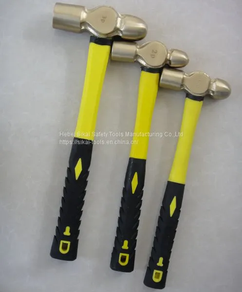 Beryllium Copper Aluminum Bronze Ball Pein Hammer Industrial Tools photo-4