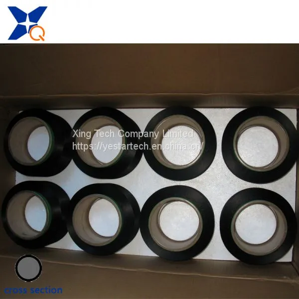 Black Conductive Carbon Inside Nylon Fiber Filaments 20D/3F Ring Cross Section for Anti-Static Yarn/ESD Fabrics/garment-XTAA016 photo-5