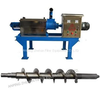 Distillery Used Screw Press Separator, New Condition Metal Machine