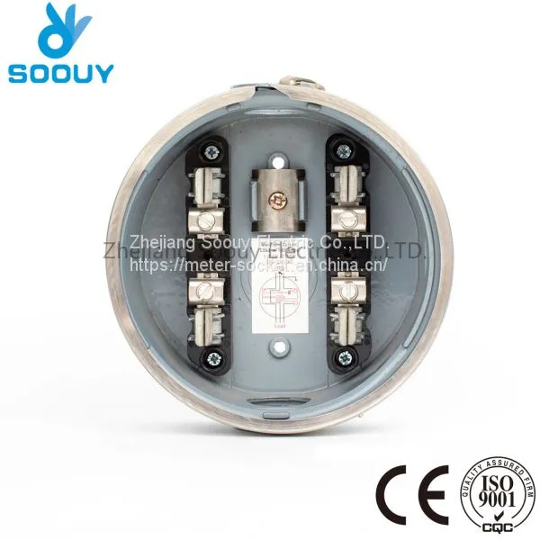 Aluminum Jaws 100A Round ANSI Electrical Meter Base Socket