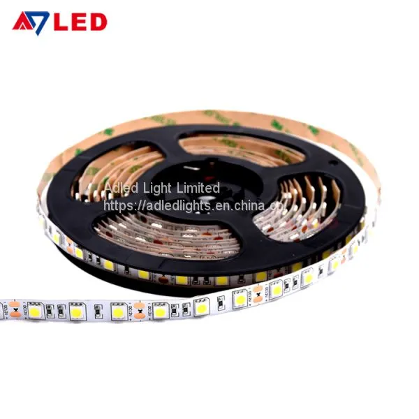 Adled Light ce Rohs UL Approved 12v 24v 5050 60leds/m Flexible Led Strip Light for Mirror Showcase