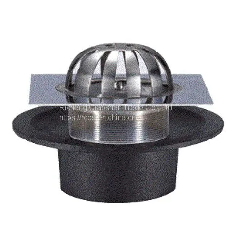 Floor Drain FD-3212 Korea Cast Iron Floor Drain With No-Hub and Thread Outlet for Roof Drainage photo-2