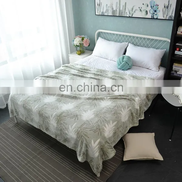 Cheap Blanket 100% Polyester 3D Printed Coral Fleece Blanket