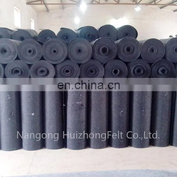 Black Polyester Solid Felt ,thickness 4-5 Mm. Colour Black photo-5