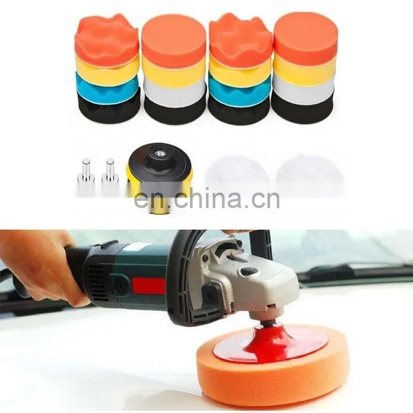 High End Custom Design Car Care Waves Sponge Polishing Wheel photo-5