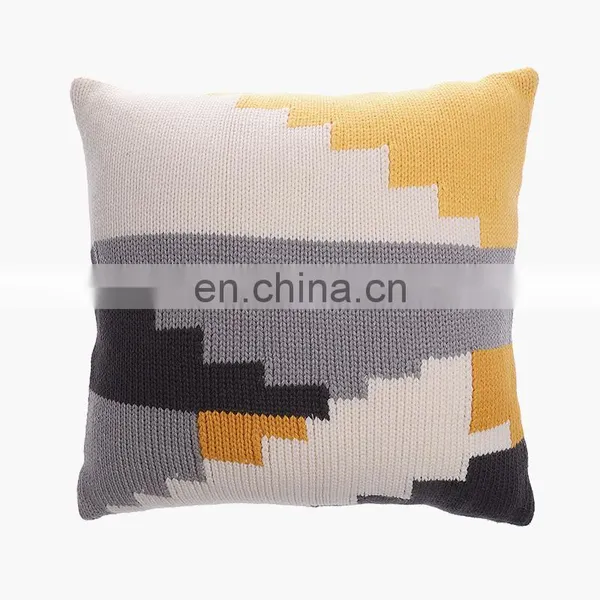 Soft Cable Knit Pillow Hand Knit Pillow Throw Pillow For Warm Home Decorative photo-5
