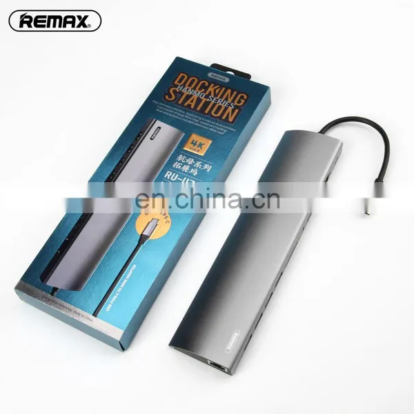 Remax Ru-u70 Hanmo Series Eleven In One Usb Type-c Adapter With Gigabit Network Docking Station For Laptop photo-7
