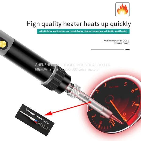 CXG E60S Electric Soldering Irons Adjustable Temperature Internal Heating Type Solder Iron Professional Welding Tools 220V 60W photo-3