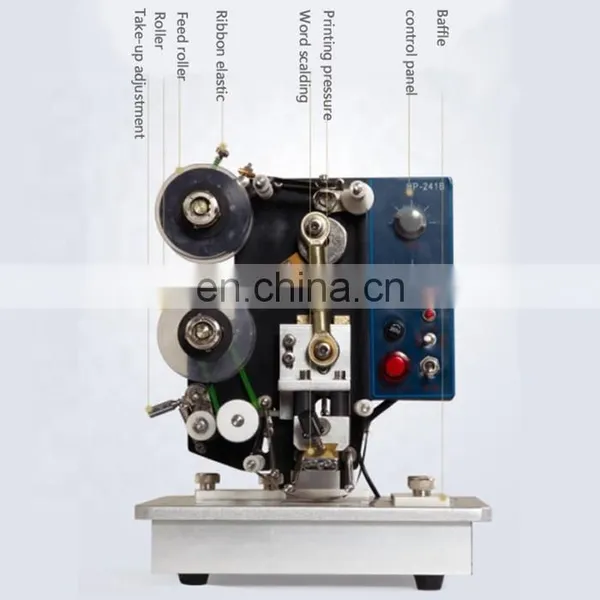 YTK Brand HP241B Hot Sale Semi Automatic Batch Number & Expiry Date Inkjet Coding Machine Printer With 3 Print Lines photo-5