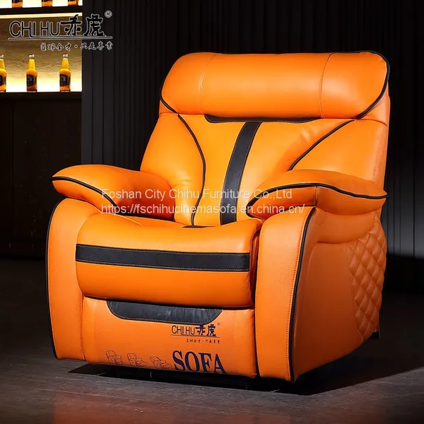 CHIHU Factory Direct Comfortable Luxury Sectional Electric Home VIP Movie Theater Seating Cinema Recliner Sofa photo-4